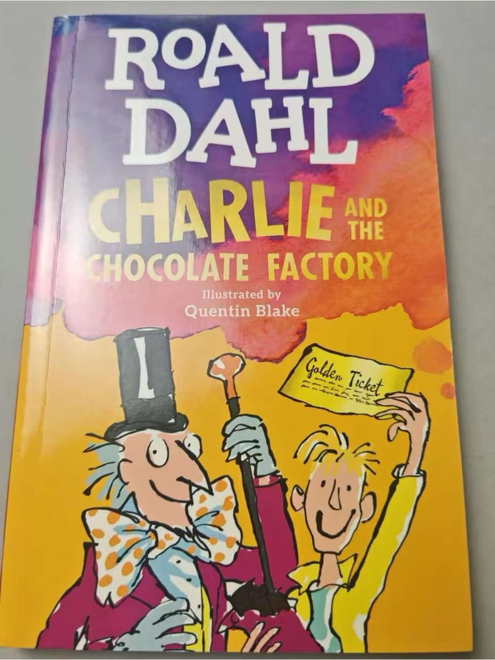 Charlie and the Chocolate Factory Hardcover — Bright Yellow Cover